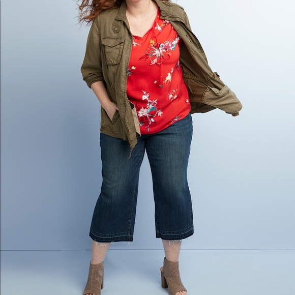 EVRI Denim - Plus Size EVRI Wide-Leg Crop Jeans